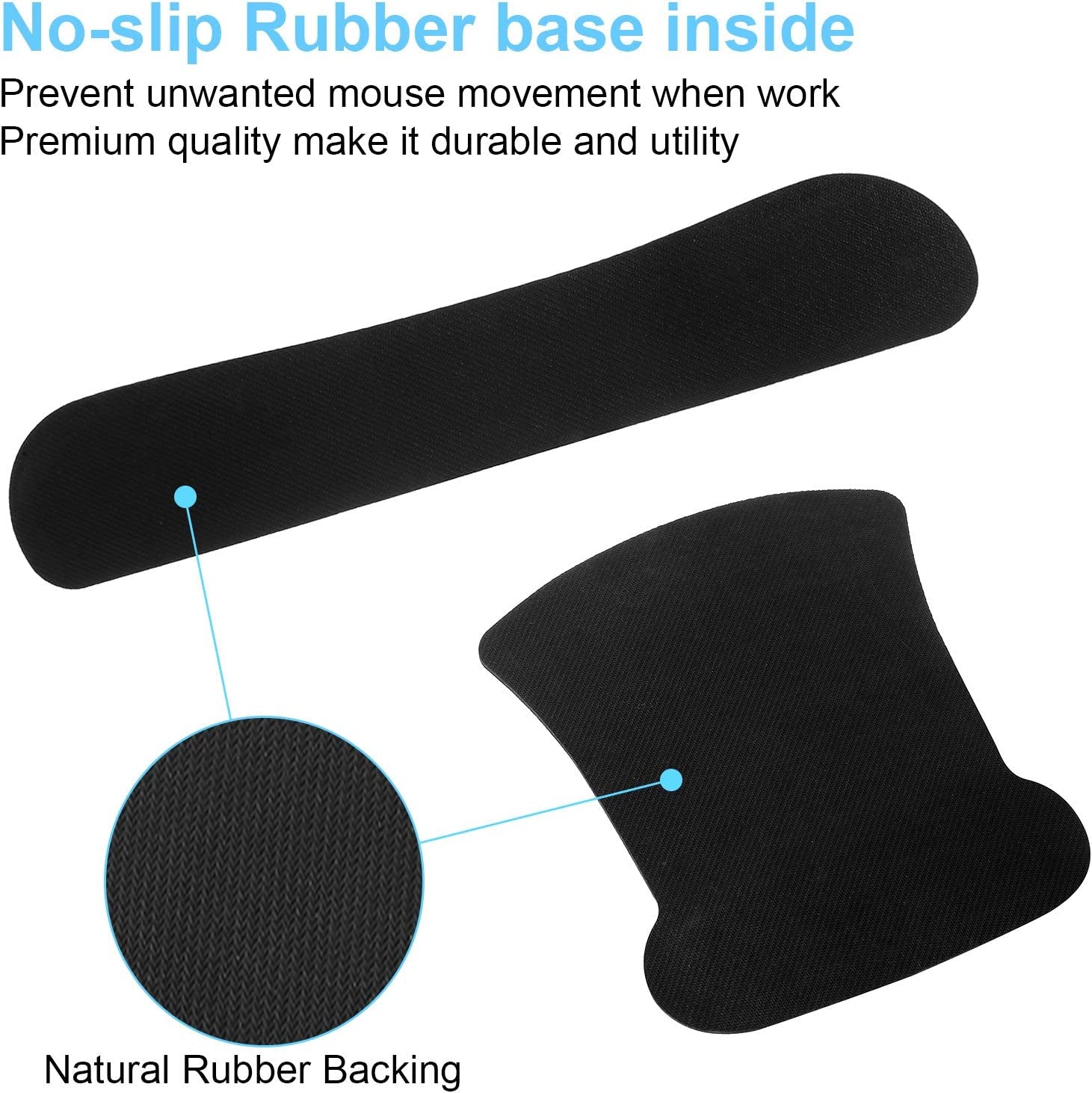 Ergonomic Mouse Pad with Wrist Rest Support and Keyboard Wrist Rest Pad with Coaster,  Cute Wrist Pad with Non-Slip Rubber Base and Raised Memory Foam, Easy Typing & Pain Relief, Forest Starry